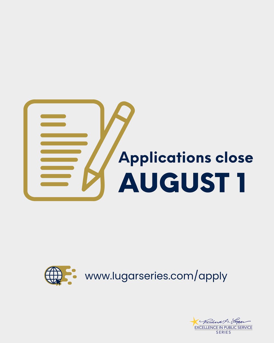 In 35 years, the Lugar Series has trained 644 women from 67 counties across Indiana for public service. ⭐️

Are you ready to join this powerful network of leaders? Apply by August 1 to be part of next year’s class. 

🔗 lugarseries.com/apply 

#WomenInLeadership #ApplyNow