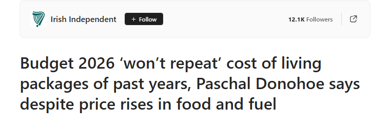 ClannEireannIE's tweet image. Having failed to solve every problem they've been presented with the Irish Government has set a new default policy.
To not even try.