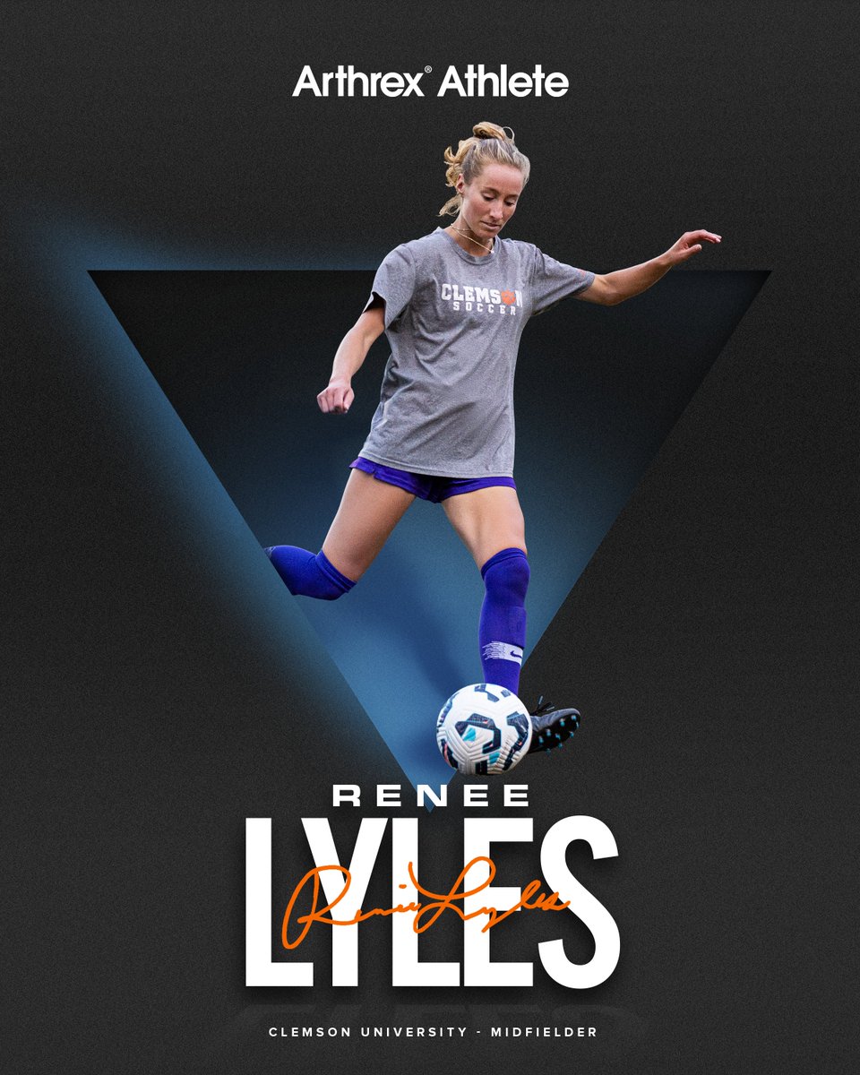 Arthrex's tweet image. Arthrex is proud to announce our latest #ArthrexAthlete: @ClemsonTigers soccer player Renee Lyles!
After three seasons and an @NCAA College Cup appearance with @clemsonwsoccer, Renee turned to #Arthrex innovation to repair her torn MCL. Now fully healed, she is preparing to…