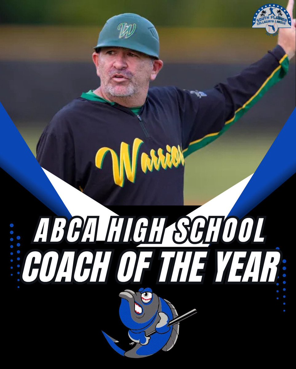 SFCBL_Official's tweet image. Congratulations to Hooks Owner/General Manager Joe Giummule on being named the ABCA High School Coach of the Year! 🎉🏆