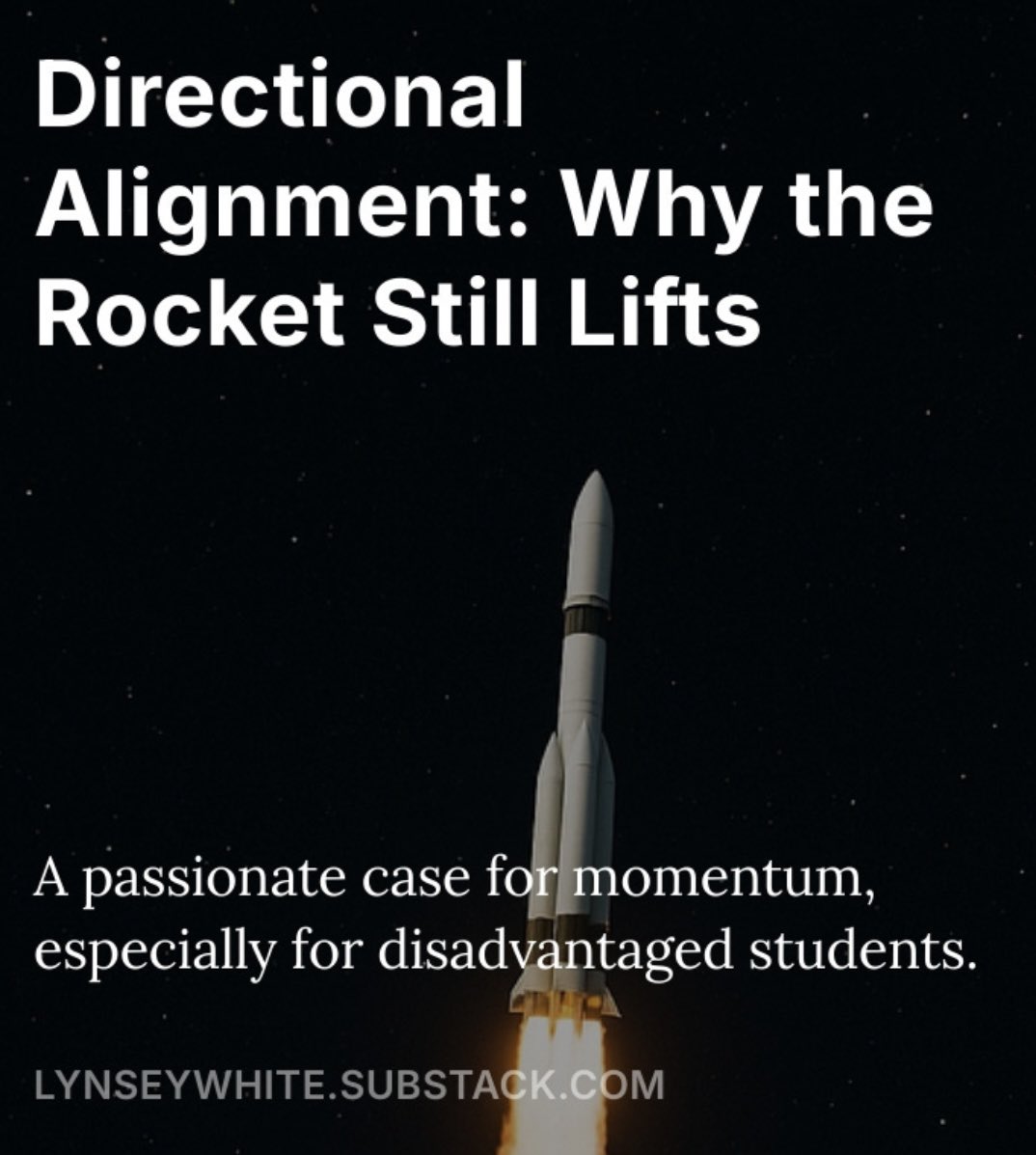 Ms_L_White's tweet image. For our most disadvantaged students, urgency is the clearest form of care we can offer. Because every moment delayed is a door that narrows. These children don’t have time for ambiguity. They need consistent, focused momentum now.

open.substack.com/pub/lynseywhit…