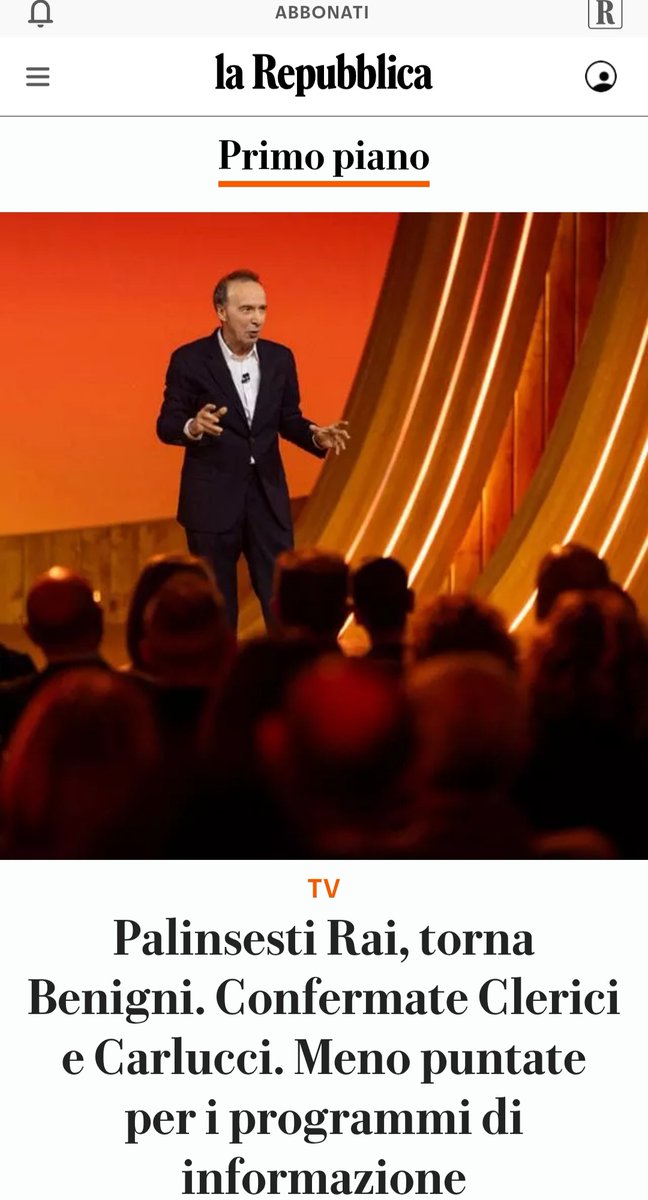 È teleMeloni, eh... Benigni.... 😁😁