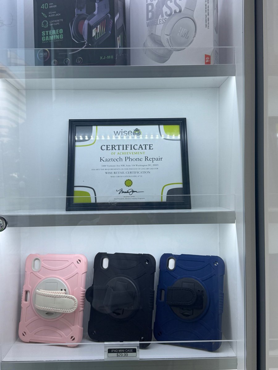 Wise Certification (@wisecert) on Twitter photo Thanks to Kaztech Phone Repair for welcoming WISE! This newly WISE Retail Certified repair shop is near CTIA  in Washington, DC. This repair shop is staffed with Level 1 + Level 2  Certified Technicians. We encourage those in the DC area to stop by Kaztech if they need a repair. Thanks to Kaztech Phone Repair for welcoming WISE! This newly WISE Retail Certified repair shop is near CTIA  in Washington, DC. This repair shop is staffed with Level 1 + Level 2  Certified Technicians. We encourage those in the DC area to stop by Kaztech if they need a repair.