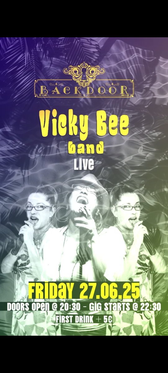 VickyBeeOfficia's tweet photo. Απόψε live στο BackdooR Athens🎵💫 https://t.co/ssbdEhsHl3