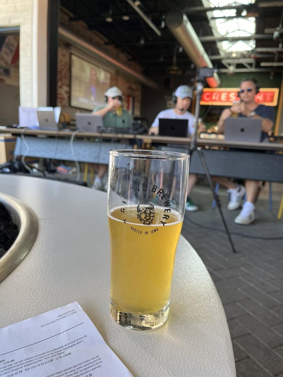 Wonderful afternoon on the Big Grove patio hanging out with <a href="/Murph_Andy/">Murph & Andy</a>!