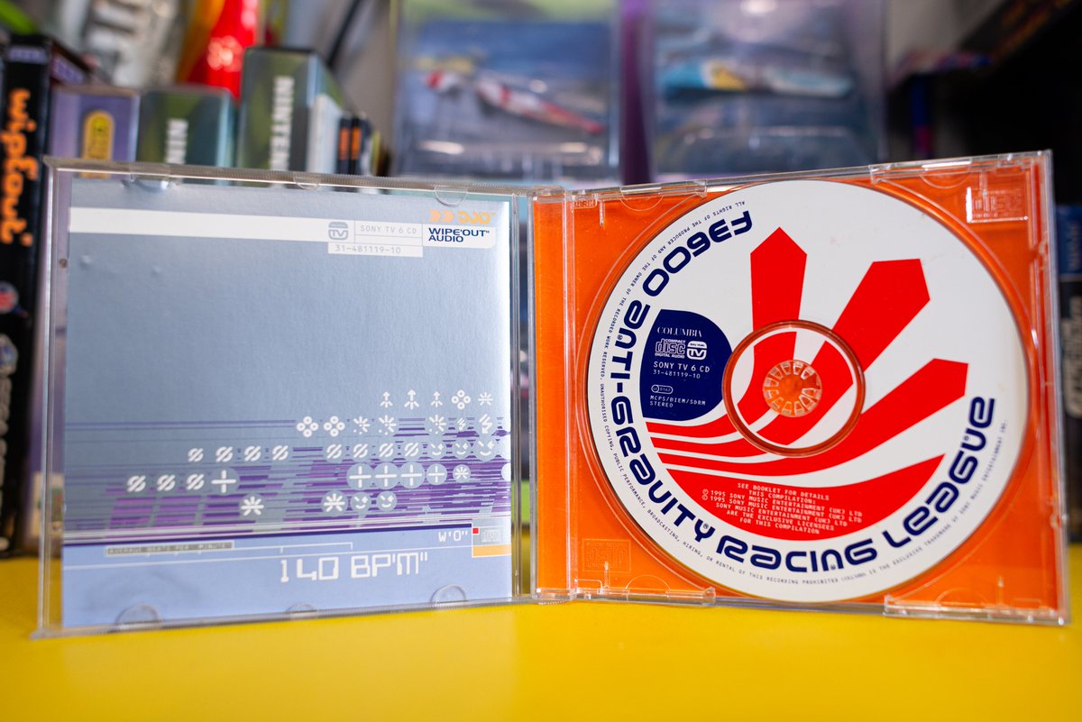 WipEout: The Music Promo CD.

Standard retail release of this one in all except a small sticker affixed to the back that indicates it as a promotional copy!

(2097.uk will see updates with multiple new items at a time and there's a handy "What's New" page 😉 )