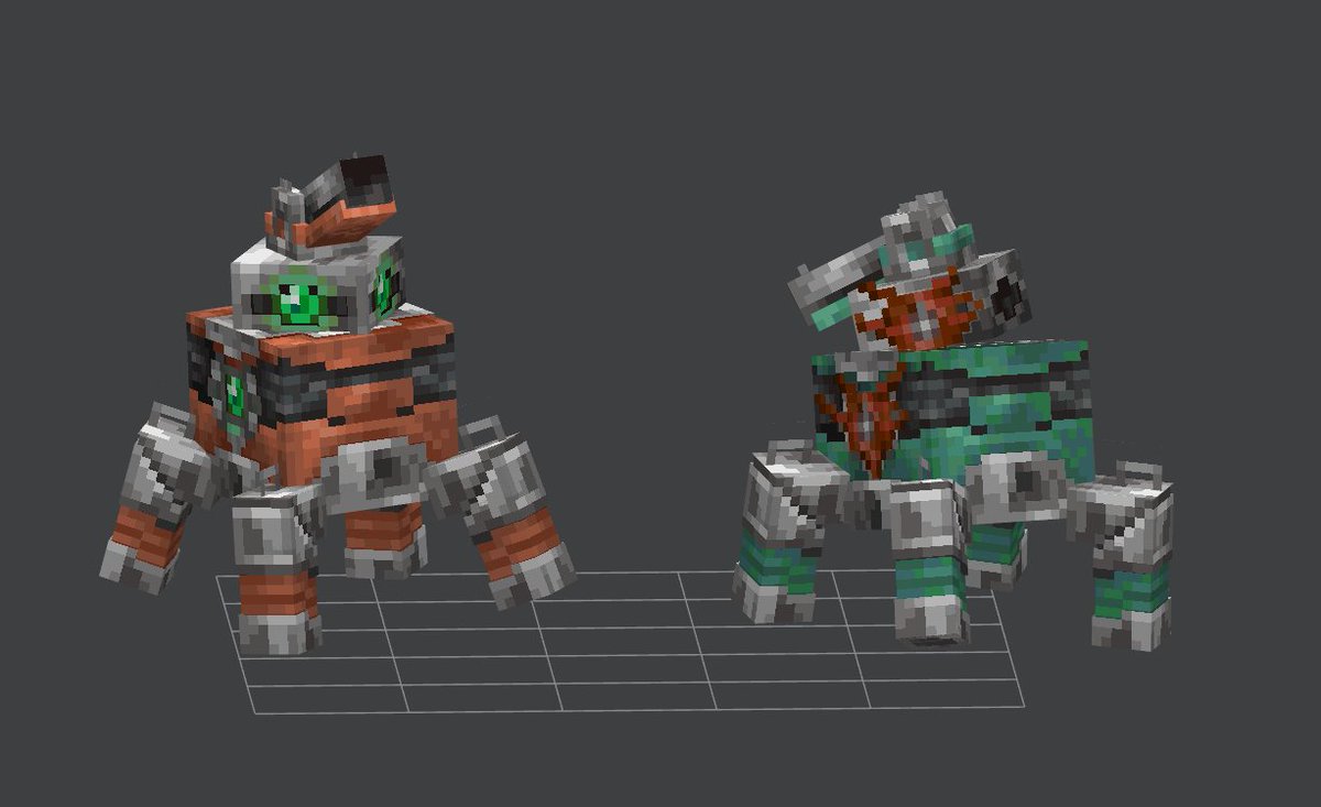 _Rofoo_'s tweet image. BET-C in Minecraft implementation  #DeepRockGalactic #Minecraft #BlockBench #Model #Pixelart