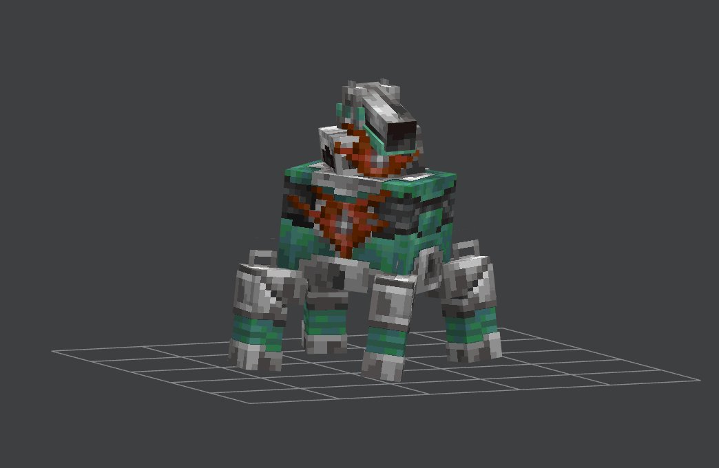 _Rofoo_'s tweet image. BET-C in Minecraft implementation  #DeepRockGalactic #Minecraft #BlockBench #Model #Pixelart