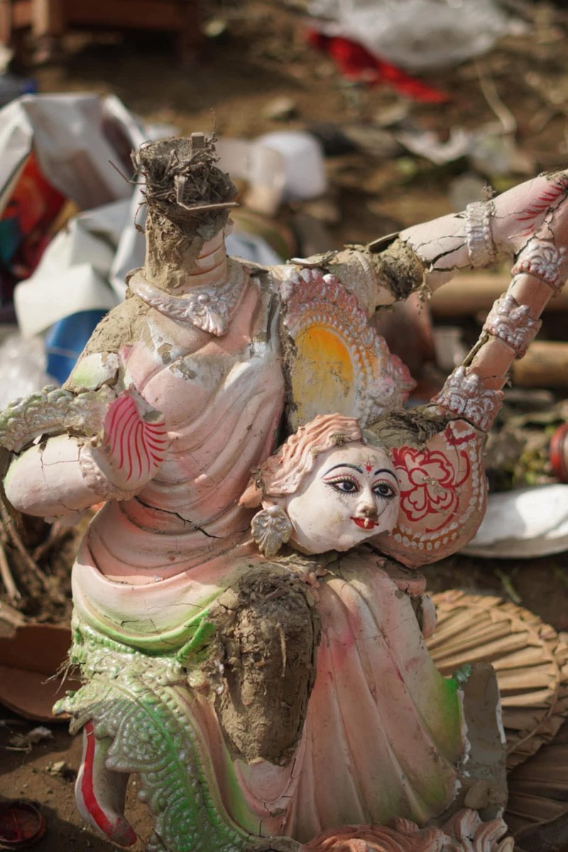 ARBangaliVai's tweet photo. @realDonaldTrump The Sri Sri Durga temple along with its idol has been demolished in Khilkhet, the capital of Bangladesh, Dhaka—this is a truly sad incident.

▪️There are many scholars in the country about laws and regulations, but the question remains—couldn't the idol have been moved outside? https://t.co/Zw6IIusu5C