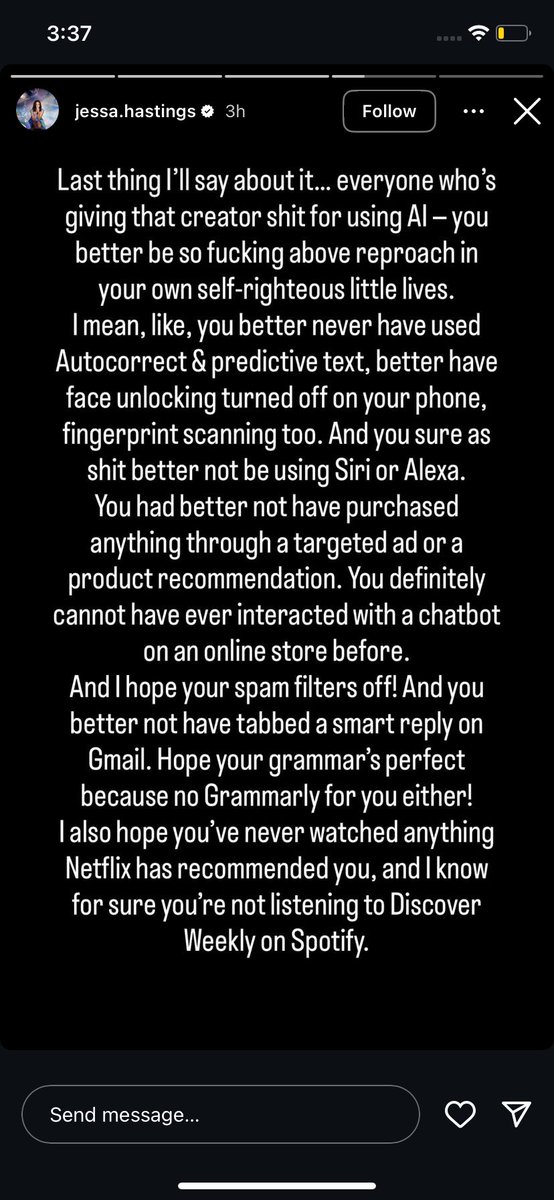 AW0RDLYBEiNG's tweet image. not touching magnolia parks w a ten foot pole LMAO

imagine being an author &amp;amp; defending GENERATIVE AI use (and promotion) ??? the points she’s bringing up are also irrelevant bc that isn’t what a lot of us are warning against (which is ,, again — GENERATIVE AI)