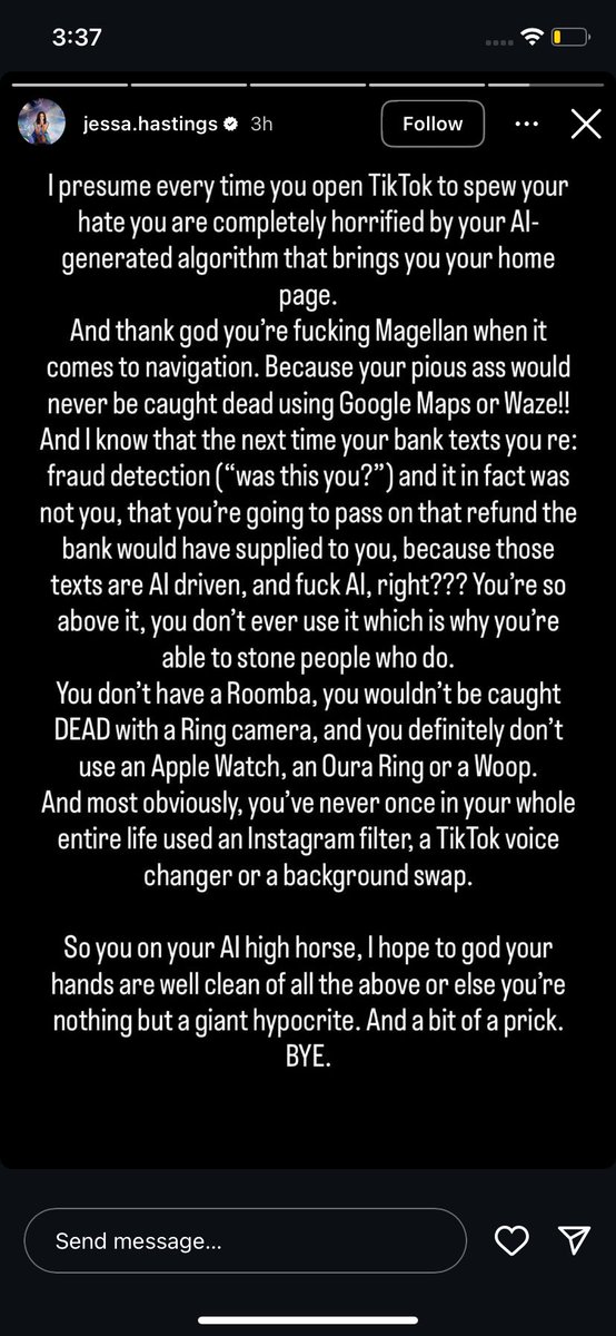 AW0RDLYBEiNG's tweet image. not touching magnolia parks w a ten foot pole LMAO

imagine being an author &amp;amp; defending GENERATIVE AI use (and promotion) ??? the points she’s bringing up are also irrelevant bc that isn’t what a lot of us are warning against (which is ,, again — GENERATIVE AI)