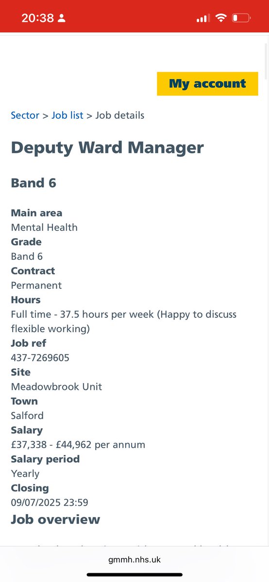 meganbuckley23's tweet image. 🌟Deputy Ward Manager Post 🌟

An exciting opportunity to join our team on Eagleton! If you are looking to develop in your role in a supportive environment  and join a motivated and hard-working team, apply for this post!

gmmh.nhs.uk/vacancies/#!/j…