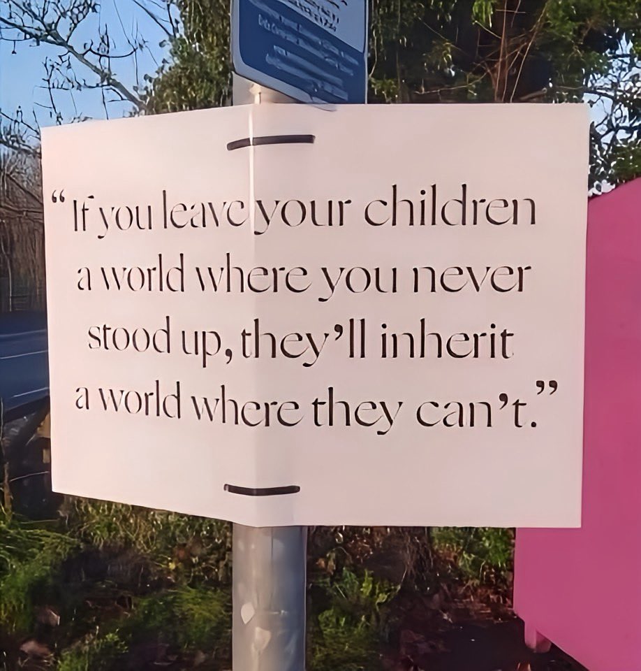 Reading this…gave me a chill. Be an example to your children. ❤️