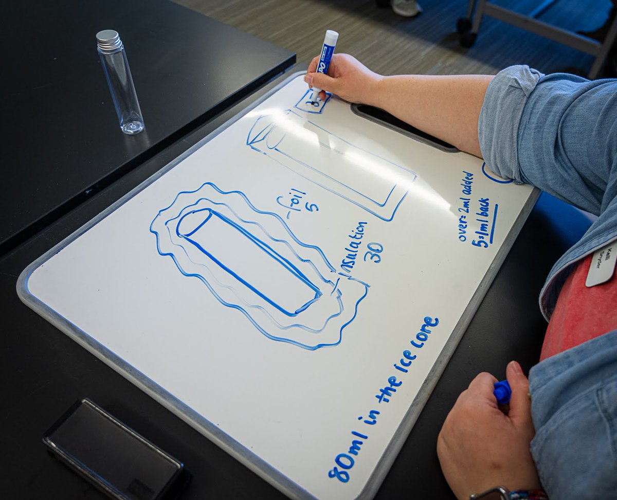 AMSeducation's tweet image. Ever wondered how ice cores make it all the way from Antarctica without melting💧? We put a lot of care into designing special capsules to keep those precious ice cores nice and cold ❄️!
#ProjectIce #AMSProjectIce #PolarScience #ScienceTeachers #TeacherPD