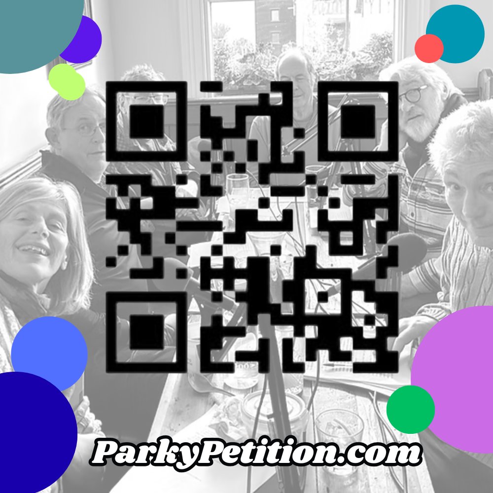 👨‍🍳 Attending a summer BBQ in the beautiful weekend weather?

👃 Shove the QR code, below, under the nose of everyone there, and get them to sign ParkyPetition.com before they're allowed to eat their hot dog! 🌭