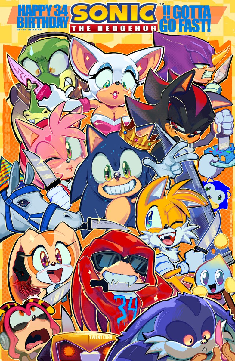 twentyAnn's tweet image. Hbd 34 sonic
(Late)