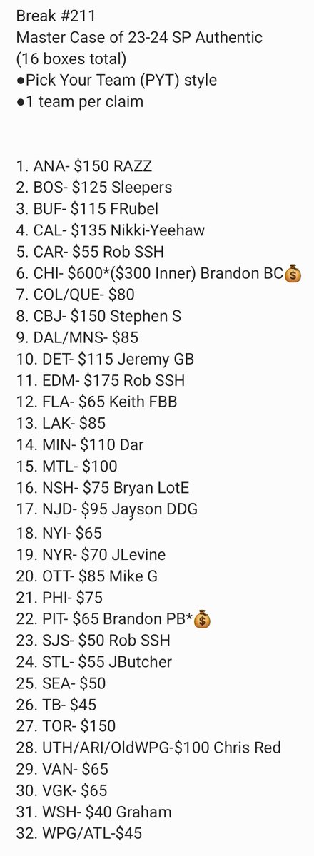 powderkegbreak1's tweet image. Break 211 - Master Case of 23-24 SP Authentic 
(16 boxes total)

💥PUBLIC CLAIMS OPEN💥

💥First Timers can get $10 off their total purchase. 

*Message below if you want  to claim a team and/or be added into the Break Room.

As always with us here at the Keg:
💥$10 off for First…