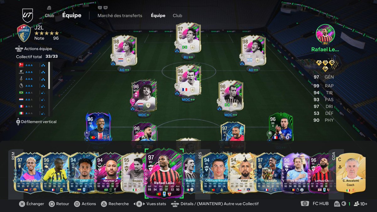 Bianconero96RZ's tweet photo. La TEAM est prête @J2Ltime 
Régale toi  sur #futchamp mdrr

Y a encore des crédits pour Ronaldinho 👀🤌🏼

Mais pas besoin tu as le grand Baggio sur le banc 🤌🏼 https://t.co/UgxqAMXwFZ