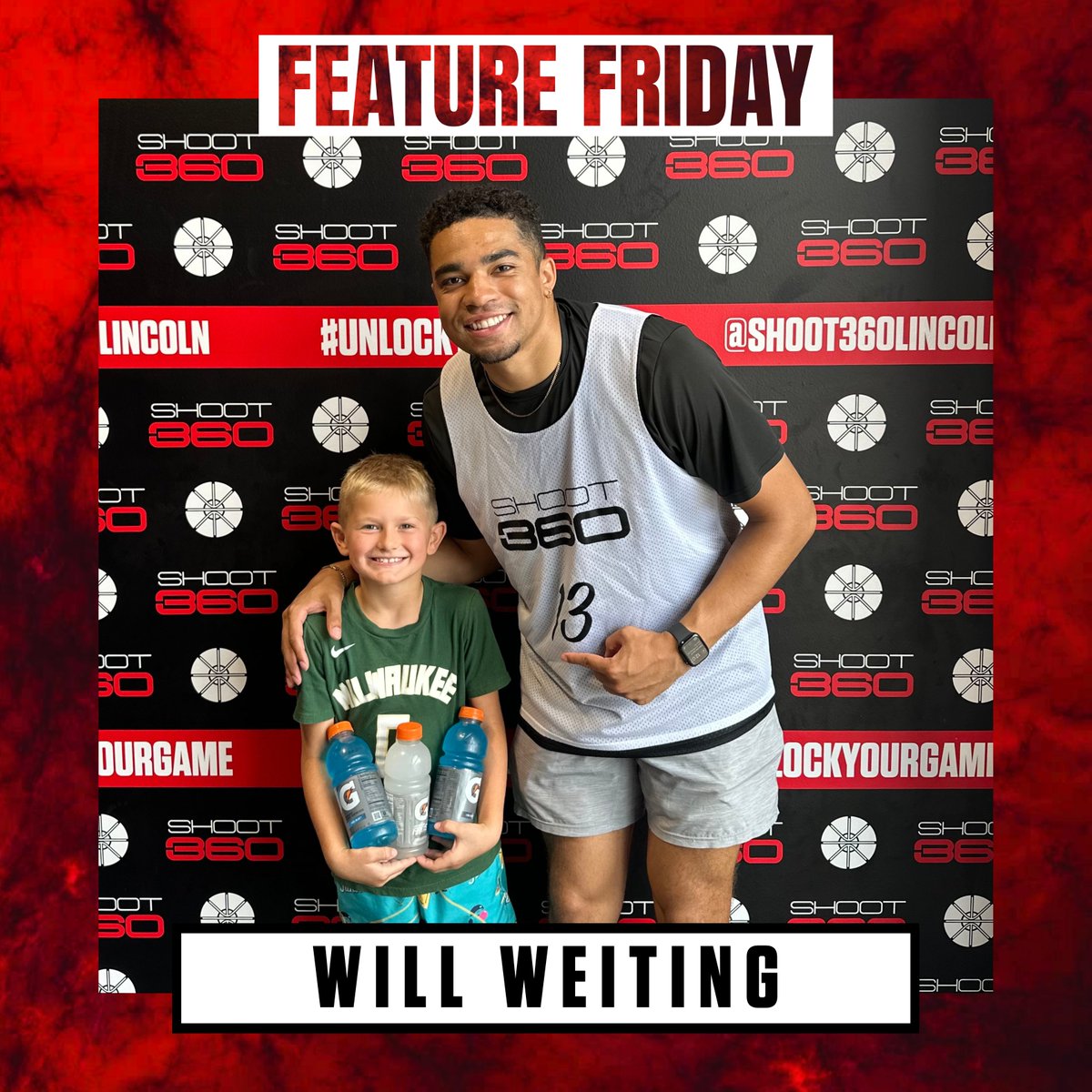 Shoot360Lincoln's tweet image. 👏FEATURE FRIDAY👏
Will Weiting was our Camp MVP of our Elementary Summer Hoops Camp!☀️🏀
Will took home 3 awards during camp:
- Knockout Champ
- Mr. Clutch
- 4 on 4 Champs
Not only did Will get better these past 3 days, he improved those around him with his contagious energy…