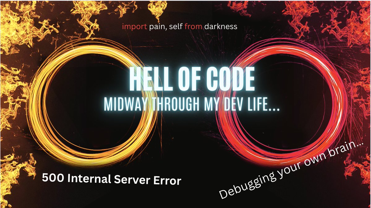 pmaltai's tweet image. Halfway through life, I found myself in a jungle of code.
Lost, stuck, overwhelmed.
But I kept coding.
youtu.be/uG5Bbr5sqmc
#DeveloperMindset #CodeLife #DarkCode #TechJourney