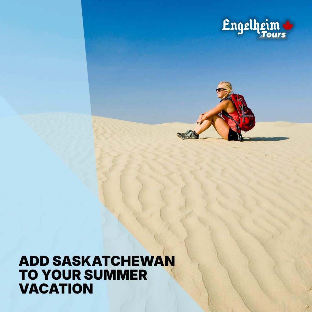 🍁 Go on Vacation at Saskatchewan's Great Sand Hills!

Features: 
- Visit Great Sand Hills
- Tour of Fort Walsh National Historic Site
- Deluxe Transportation
- Professional Tour Guide

Visit engelheimtours.ca/tours/the-grea… or call (306) 566-9300 to book your spot