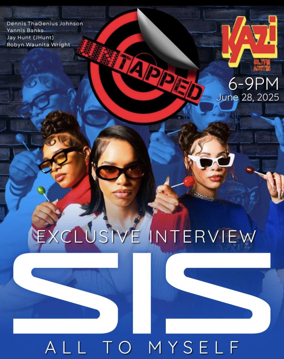 WEGOBYSIS's tweet photo. Listen to our full song “All To Myself” on @kazi887fm @untappedshow #AustinTx #Atalanta #SIS #group https://t.co/J1htl1ssy3