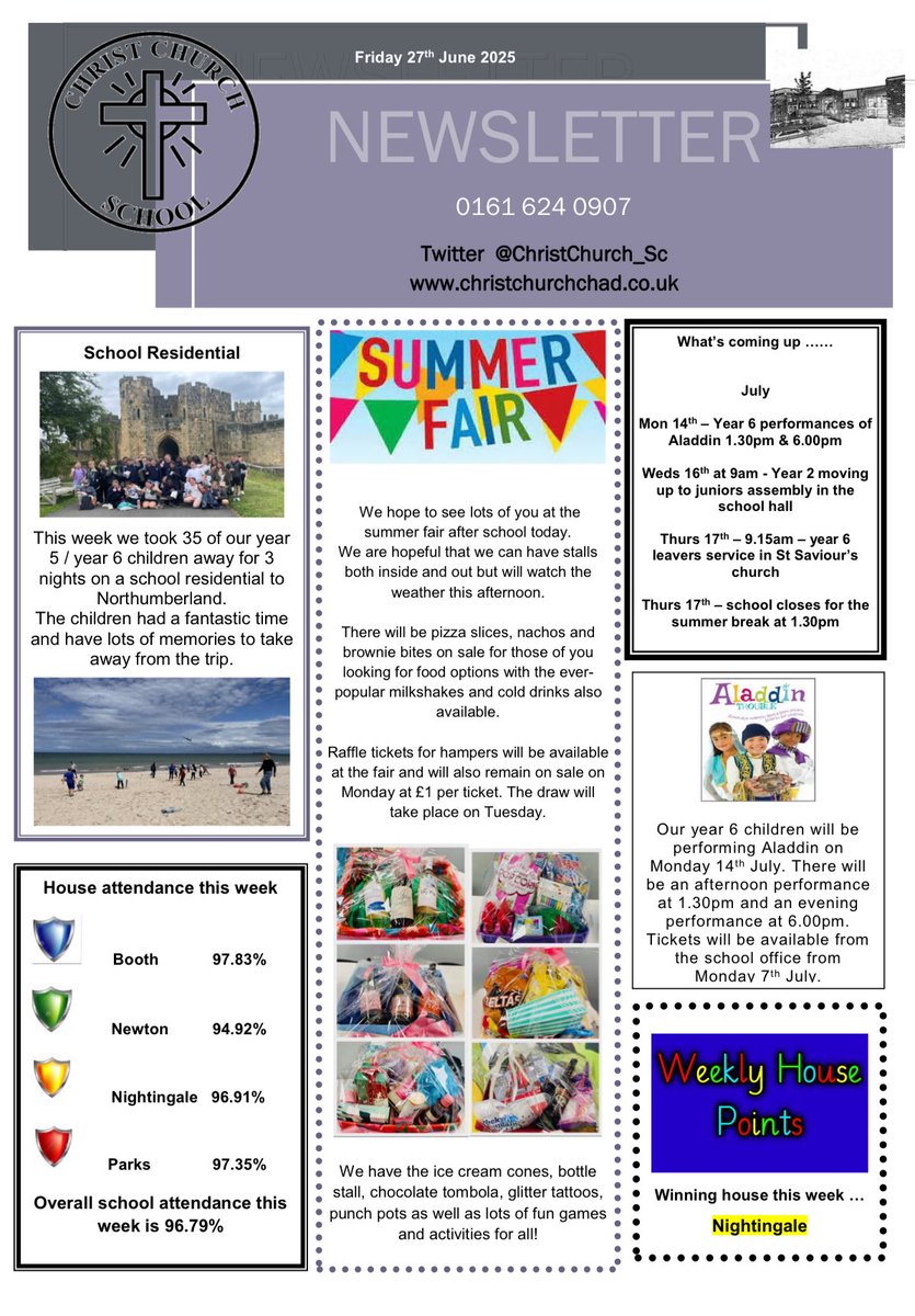Our newsletter for this week.