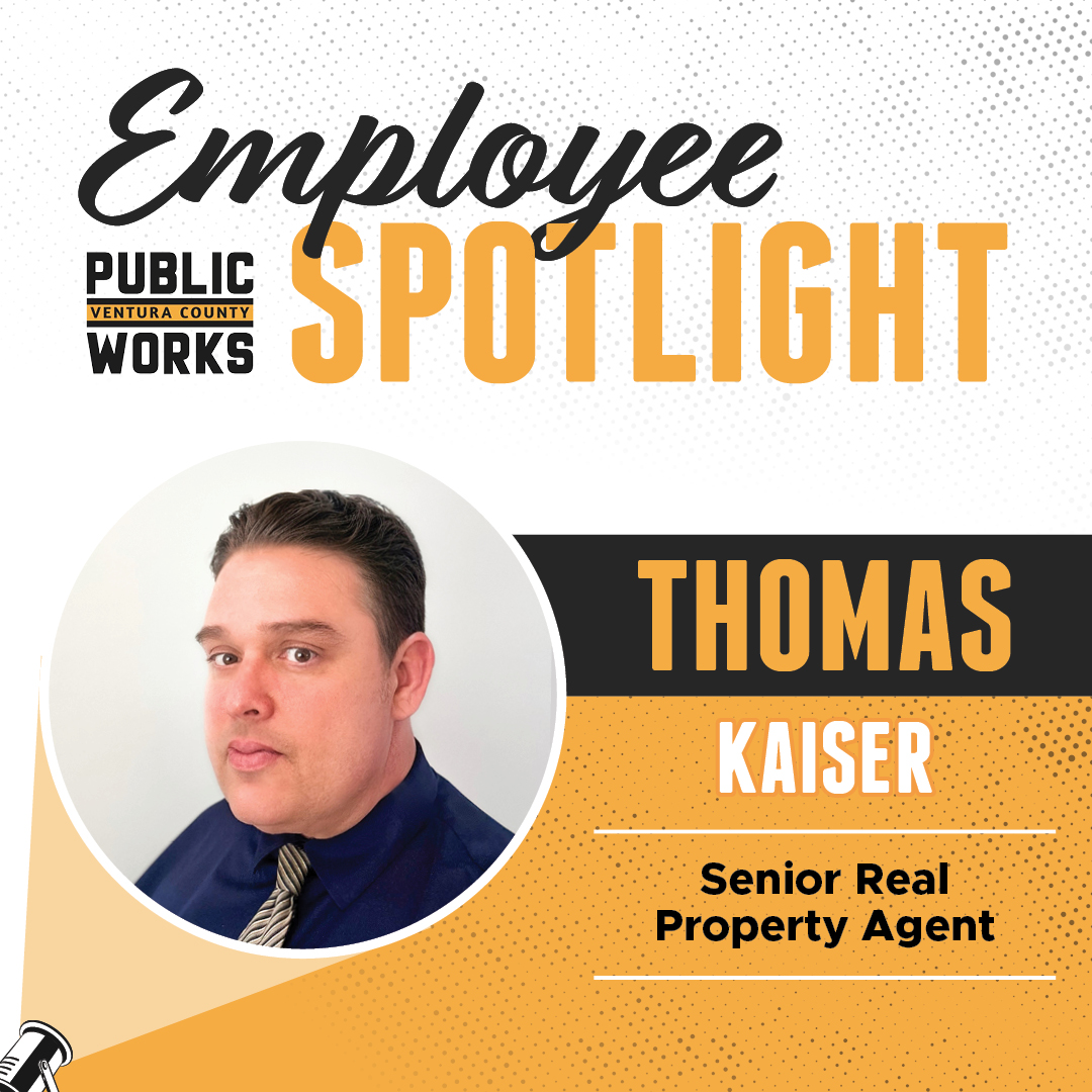 VCPublicWorks's tweet image. Thomas Kaiser has been with PWA for more than 5 and ½ years, and is a Senior Real Property Agent who skillfully manages land rights for public infrastructure projects across the county.