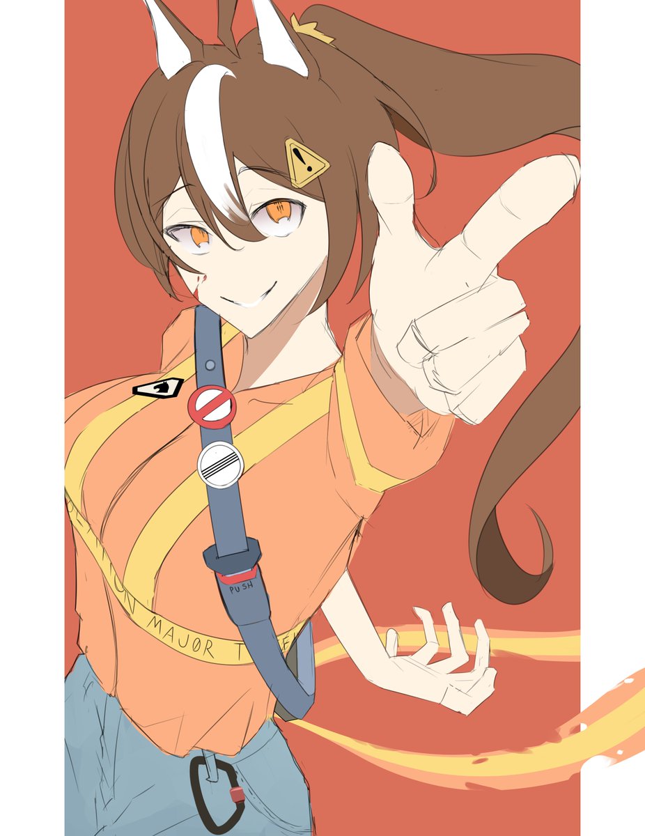 rexxi1509's tweet image. My Uma musume OC 
I name her, 「MAJOR TRAFFIC VIOLATION」