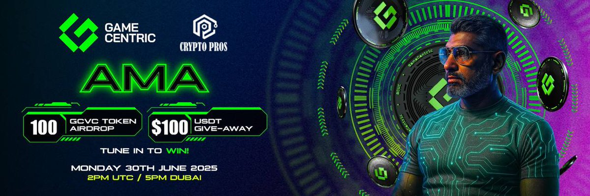 CryptoPros (@crypto_proscm) on Twitter photo #AMA
CryptoPros Community × <a href="/gamecentric_io/">GameCentric</a>
🗓 DATE : 30th, June , 2025
⏰TIME : 2:00 PM UTC (21:00 PM UTC+7)
🏠VENUE
x.com/i/spaces/1PlKQ…
🏆Reward Pool: 100$ + 100GCVC Token
🔥Join to have a chance to win big prizes 🚀🚀
🔥 winners Telegram & Twitter will get #AMA
CryptoPros Community × <a href="/gamecentric_io/">GameCentric</a>
🗓 DATE : 30th, June , 2025
⏰TIME : 2:00 PM UTC (21:00 PM UTC+7)
🏠VENUE
x.com/i/spaces/1PlKQ…
🏆Reward Pool: 100$ + 100GCVC Token
🔥Join to have a chance to win big prizes 🚀🚀
🔥 winners Telegram & Twitter will get