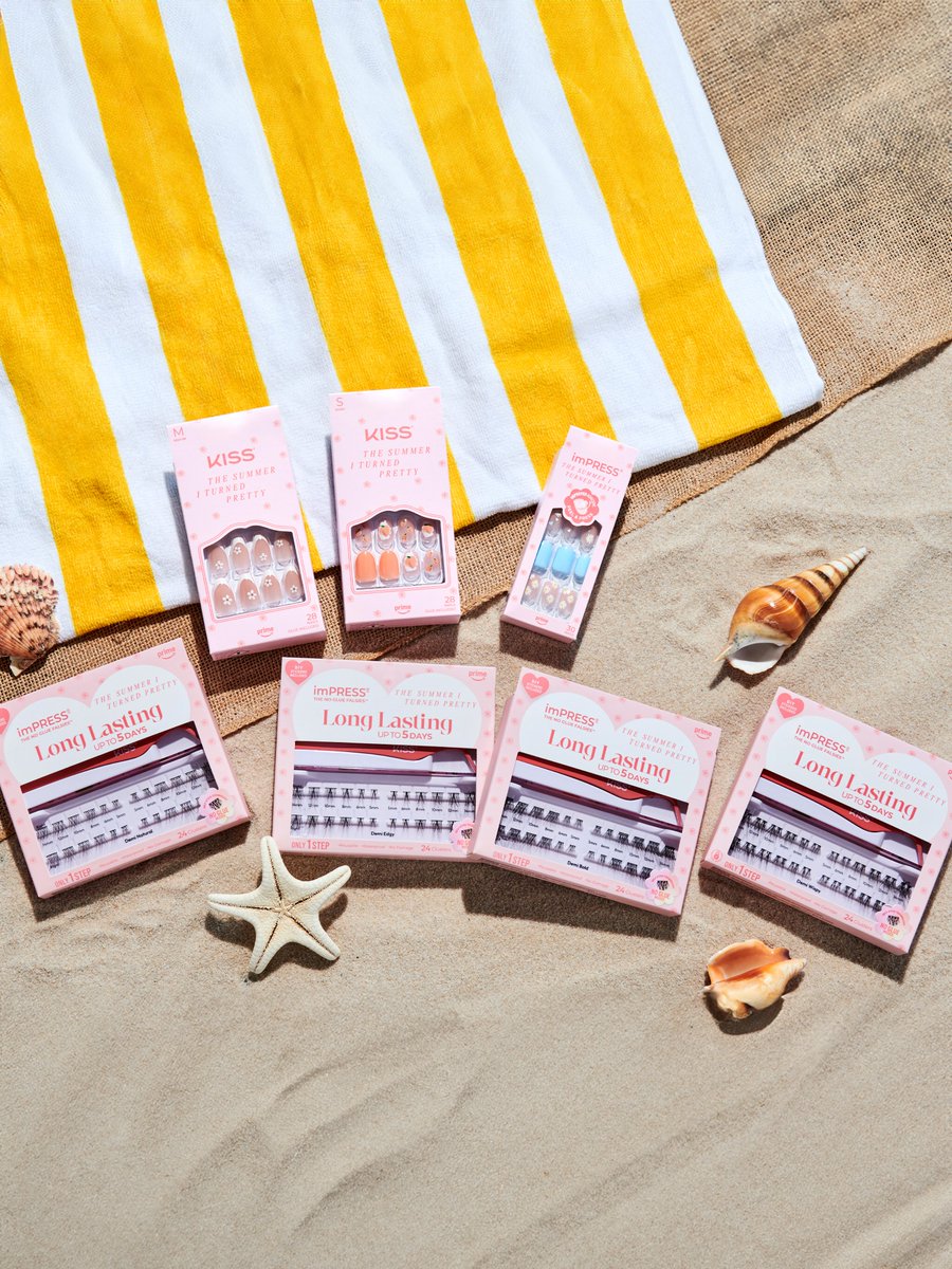 KISS Products (@kissproducts) on Twitter photo This summer is brought to you by SPF, press-on glam, and plot twists.
We teamed up with <a href="/PrimeVideo/">Prime Video</a> @TheSummerITurnedPretty to deliver the ultimate nail and lash combos for your most unforgettable summer yet.
#TheSummerITurnedPretty #KISSTheSummerITurnedPretty #KISSNails This summer is brought to you by SPF, press-on glam, and plot twists.
We teamed up with <a href="/PrimeVideo/">Prime Video</a> @TheSummerITurnedPretty to deliver the ultimate nail and lash combos for your most unforgettable summer yet.
#TheSummerITurnedPretty #KISSTheSummerITurnedPretty #KISSNails