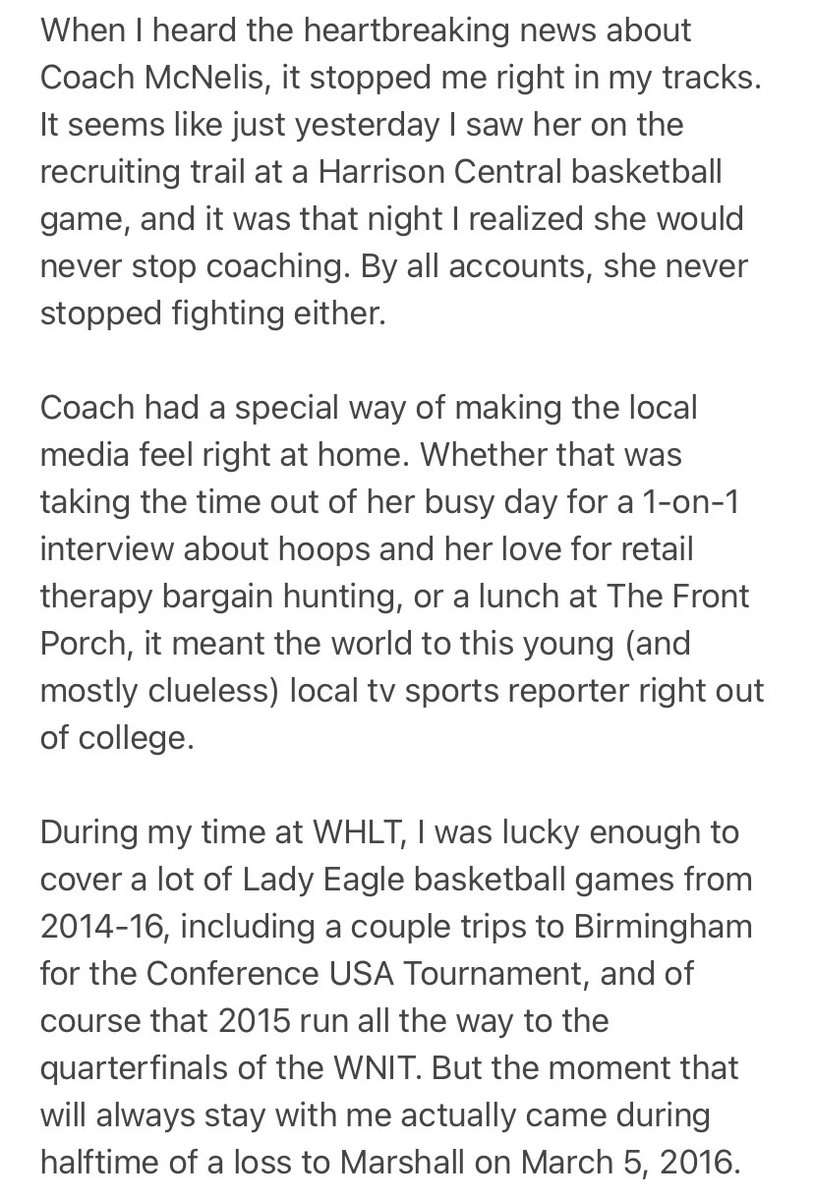 TheJeffTakeWVUE's tweet image. When I heard the heartbreaking news about @CoachMcNelis, it stopped me right in my tracks. Incredibly fond memories of her Lady Eagle basketball teams. Praying for @SouthernMissWBB and the Hattiesburg community, as well as peace and healing for her family 🙏 #McNelisStrong #SMTTT