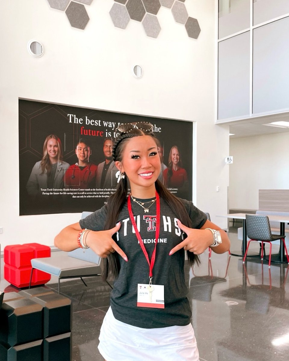 TTUHSC School of Medicine (@ttuhscmed) on Twitter photo "couldn’t be more excited for the next 8 in lbk !!! #umsi #WRECKEM” Julia, a incoming freshman <a href="/TexasTech/">Texas Tech University</a>, is excited to begin the Undergraduate to Medical School Initiative (UMSI) program.
ℹ️ Learn more about the #UMSI Program at the link below. ⬇
🔗: ow.ly/Yt7E50Wethr "couldn’t be more excited for the next 8 in lbk !!! #umsi #WRECKEM” Julia, a incoming freshman <a href="/TexasTech/">Texas Tech University</a>, is excited to begin the Undergraduate to Medical School Initiative (UMSI) program.
ℹ️ Learn more about the #UMSI Program at the link below. ⬇
🔗: ow.ly/Yt7E50Wethr
