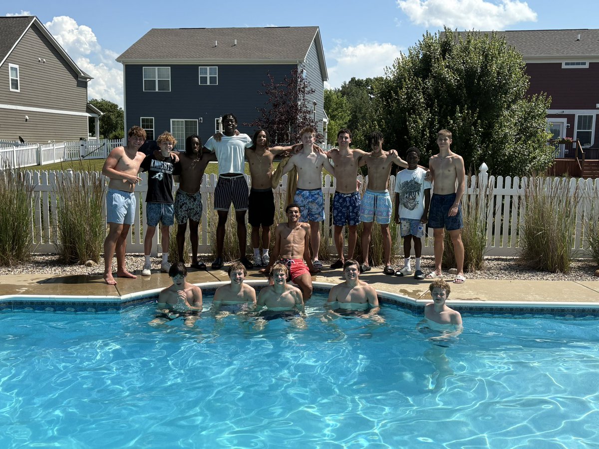 Took a break yesterday for some BBQ and a little pool time!! Awesome group of young men!!