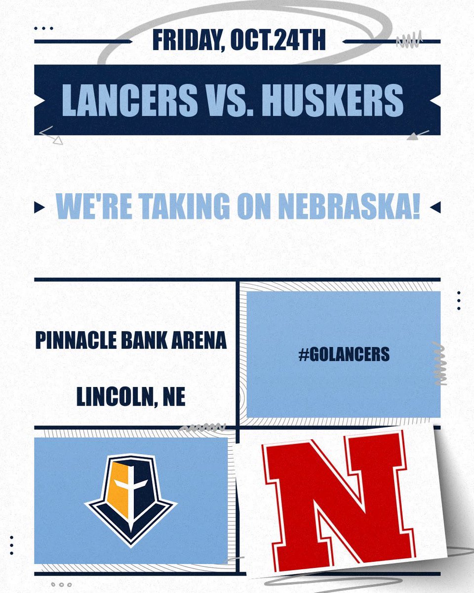 🚨Mark your calendars #LancerNation we’re taking on the Huskers 🔥