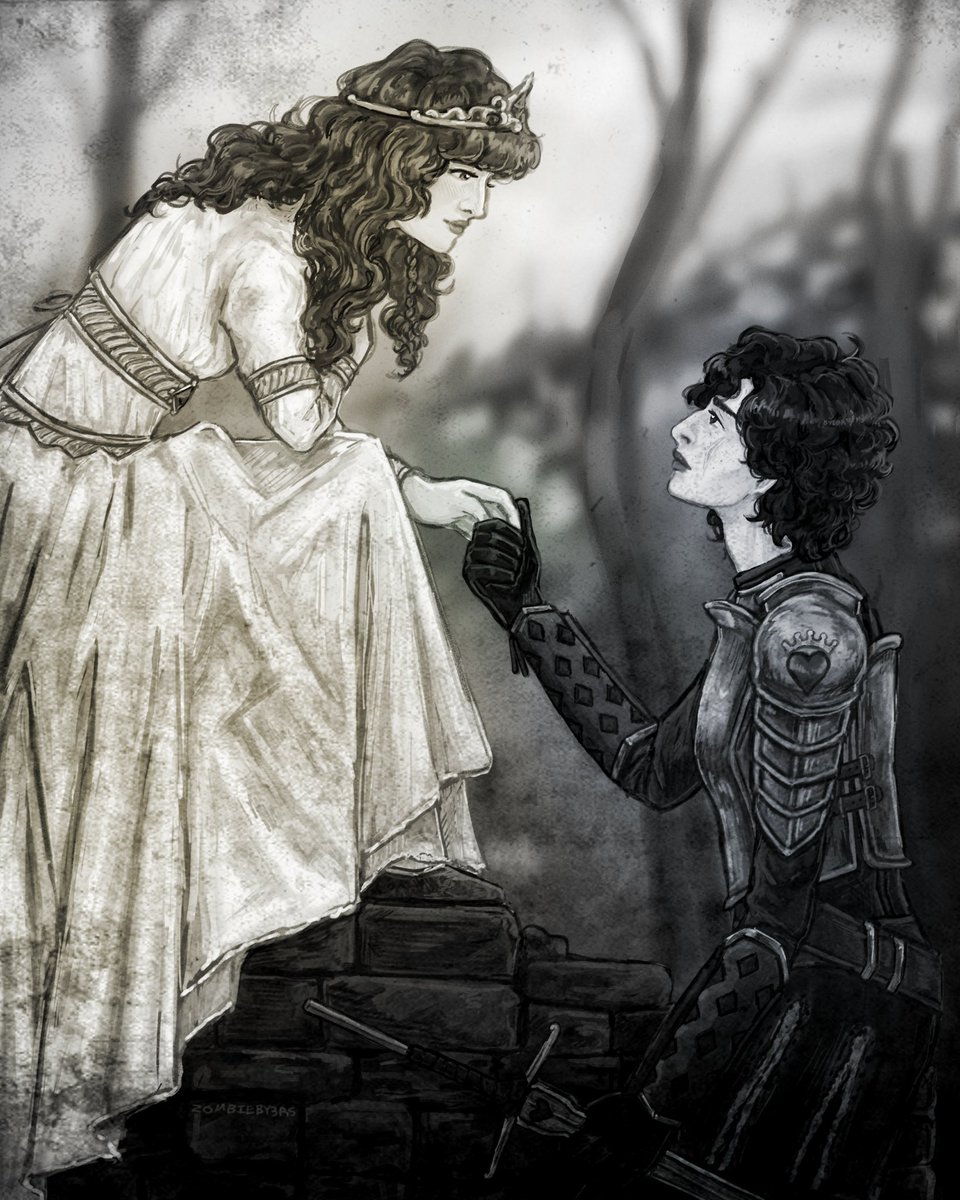 zombieby3rs's tweet image. Princess Willow and her Dame Michelle #lesbyler