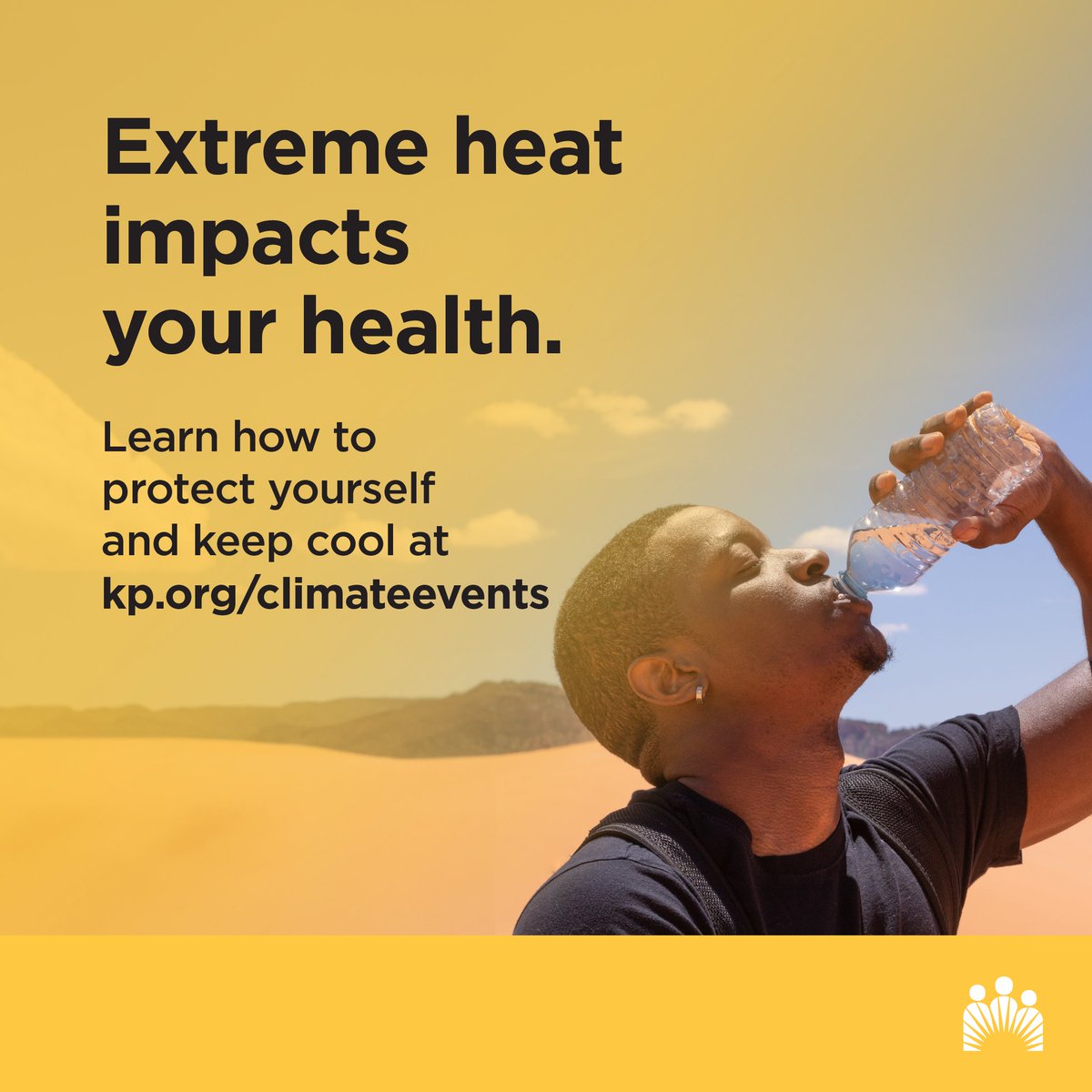 🌡️Heat waves are becoming more frequent and intense, increasing the risk of heat-related illnesses. Learn how to protect your health during a heat wave at kp.org/climateevents