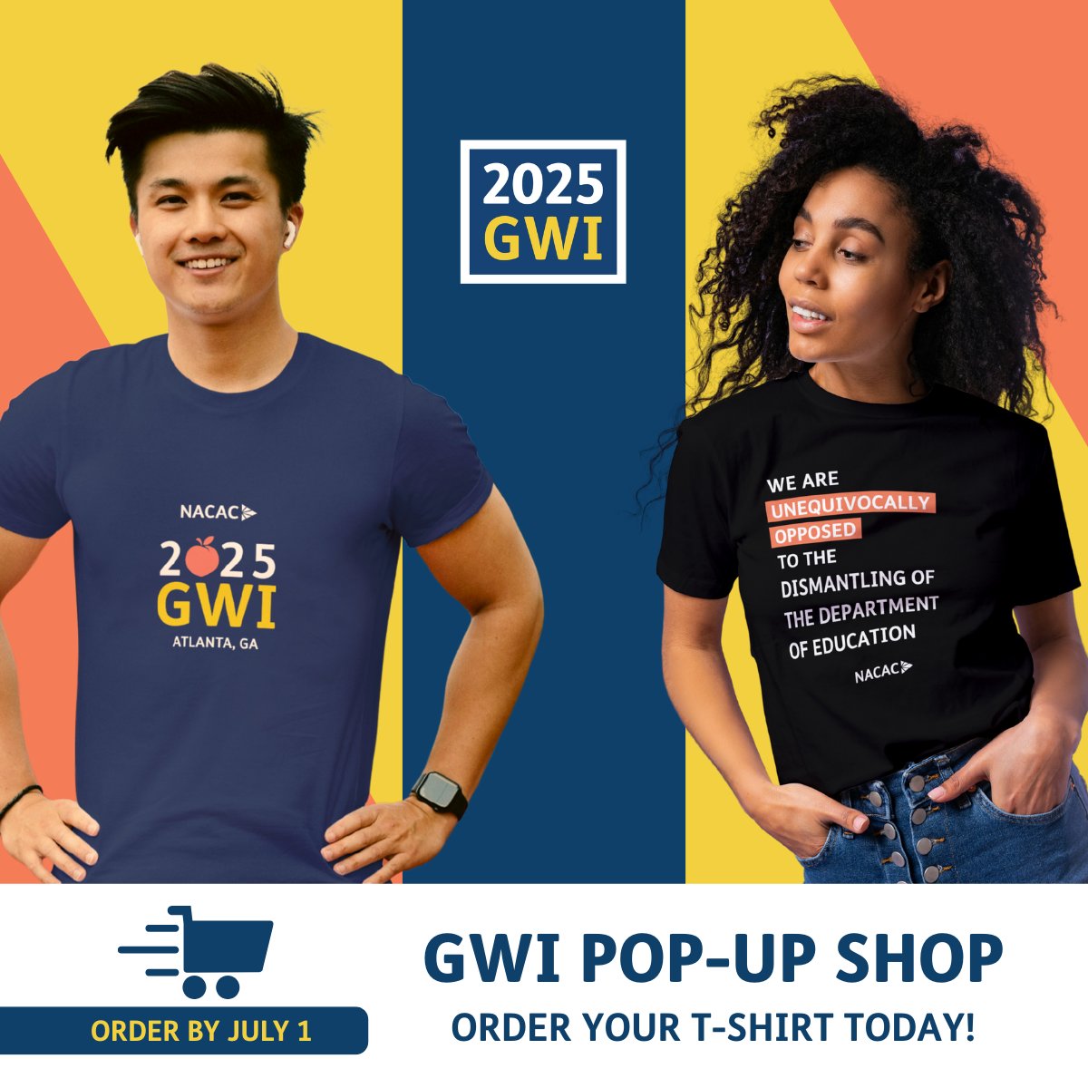 Visit the GWI Pop-Up Shop and order your #NACAC merch today. ow.ly/M62550WhJNg Proceeds will support the GWI conference and scholarship fund. #GWI2025