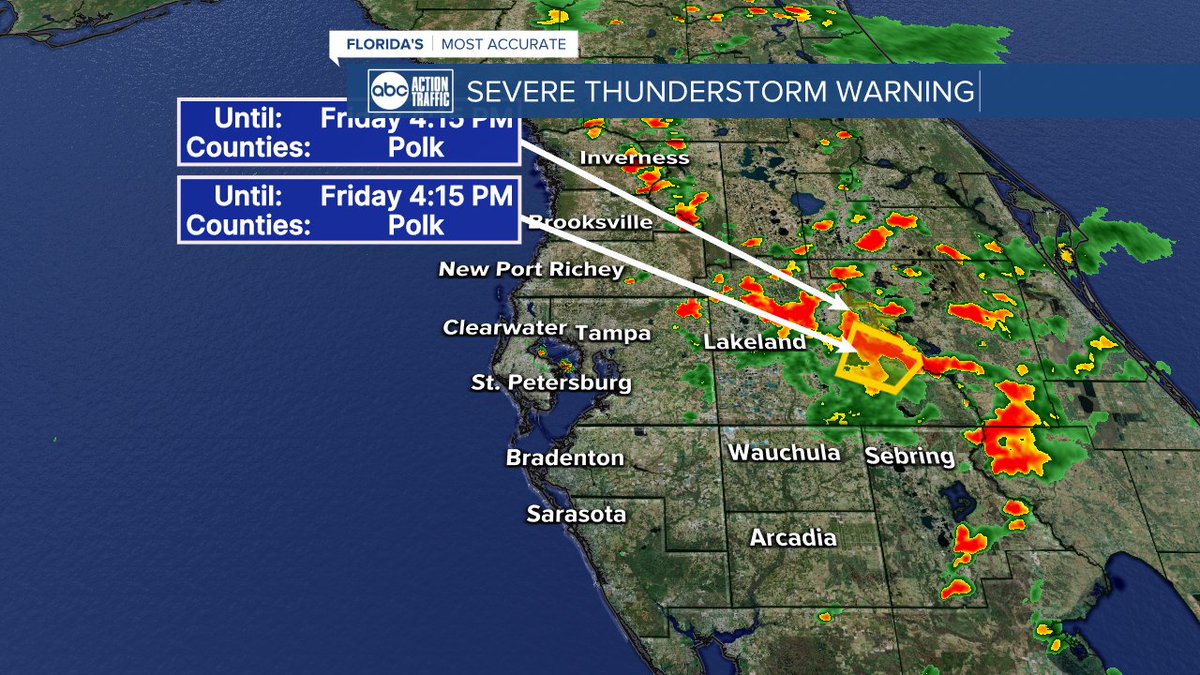 A Severe Thunderstorm Warning has been issued for our area. Stay tuned for further updates.