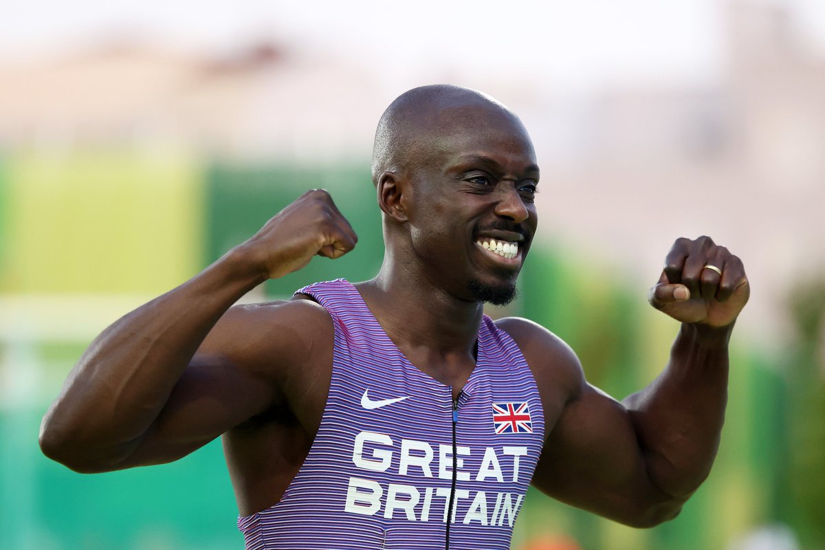 EUGENE AMO-DADZIE 👏

The Brit storms to victory in the men's 100m at the European Team Championships, clocking 10.07 (0) 🔥

His victory earns 16 points for Great Britain and is the second win of the night for the team after Sam Reardon won the 400m earlier 🇬🇧