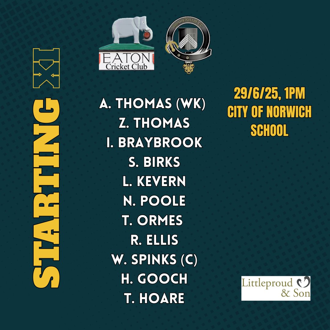 🏏 The Bears are back in action this weekend with two away trips, first to Mattishall tomorrow then Eaton on Sunday.

Thank you to Norfolk Countryside Care for sponsoring.

🐻🐻🐻🐻🐻

#UTB