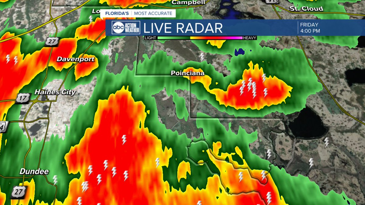 A Severe Thunderstorm Warning has been issued for parts of Tampa Bay until Jun 27 4:15PM. Download the ABC Action News App for the latest weather information.