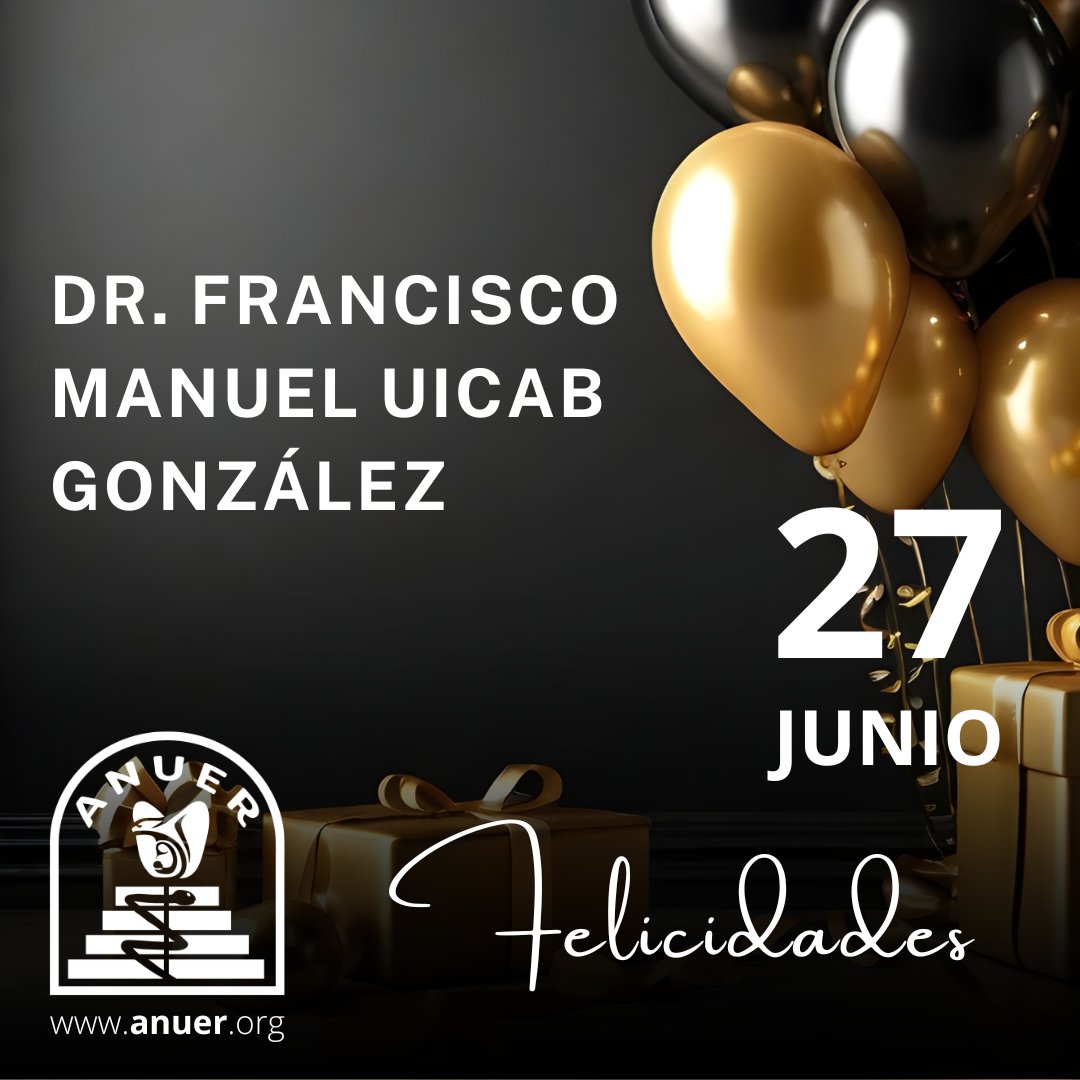 #ANUER les desea un feliz día 🎂

CUIDA tu salud con médicos
certificados en UROLOGÍA

👉anuer.org 

#Anuer2026 #UrologosEgresadoslaRaza #UrologíaMexicana #CMUN