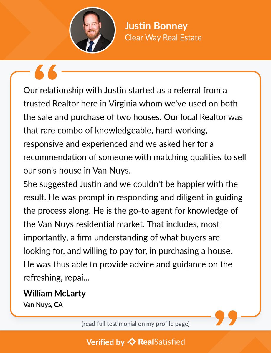 JustinTBonney's tweet photo. Testimonials like this make me smile… really wide. https://t.co/8M90h4ijST via @realsatisfied https://t.co/O3AjEeB4xN