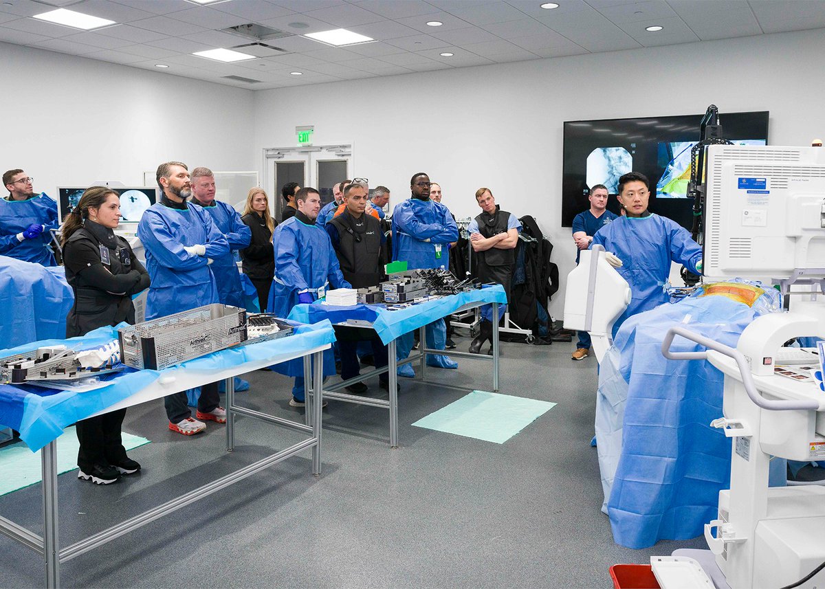 ArthrexSpine's tweet image. Ultra-minimally invasive endoscopic spine surgery is redefining the future of spine care — and Arthrex is leading the way.
Our Level I Endoscopic Approaches to Spine course builds a strong foundation in core concepts and techniques. Now, we’re expanding that journey.
Our expert…