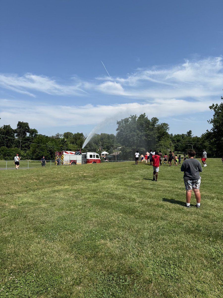 Colerain Youth Football Camp!! Extremely blessed! Love our community! Shoutout to our Card MVPs and to Colerain Fire for cooling off our campers!
