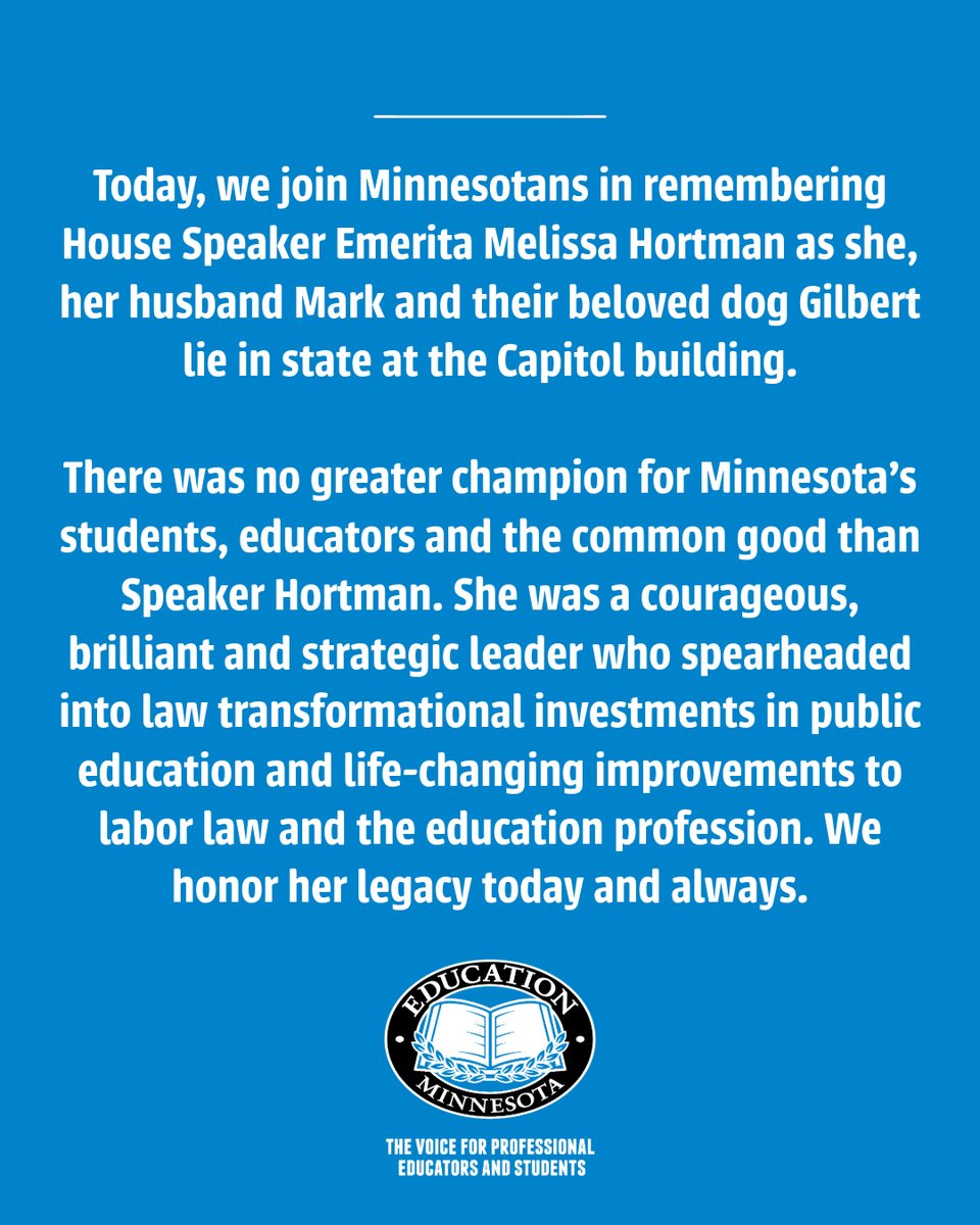 Rest in power, Speaker Hortman ✊

#mnleg