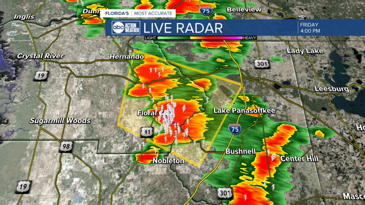 A Severe Thunderstorm Warning has been issued for parts of Tampa Bay until Jun 27 4:30PM. Download the ABC Action News App for the latest weather information.