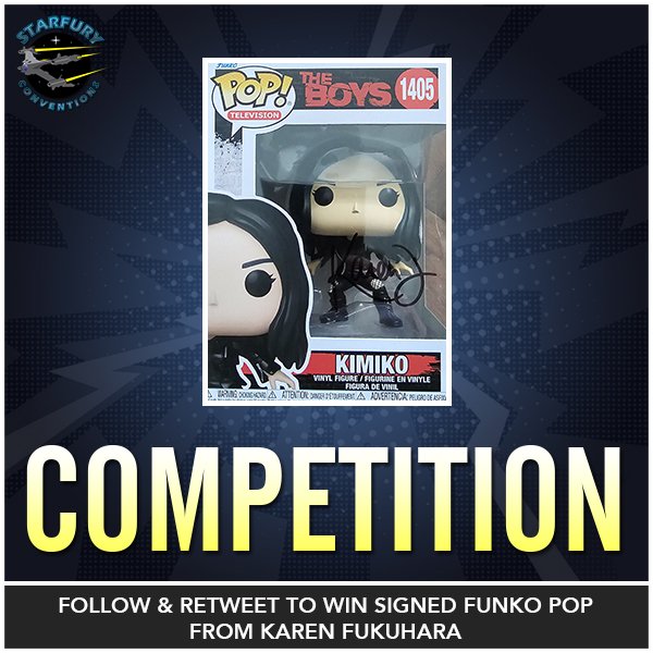 It's competition time, and we're giving away <a href="/OriginalFunko/">Funko</a> of from #TheBoys of Kimiko signed by <a href="/KarenFukuhara/">Karen Fukuhara</a>!

For a chance to win, simply follow us and retweet this post! Winner will be chosen on Sunday
#competition #prize #competitiontime #karenfukuhara