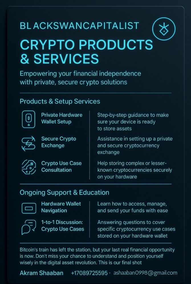 Hey Everyone!
Got an Announcement to make!

As you might all know that I help driven investors navigate from choosing the right cryptocurrency to navigate hardware wallets securely.

Book a session for $399 &amp; for the first time here you can earn $199 for every successful
